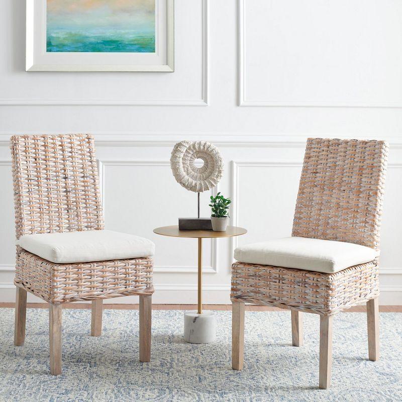 Sanibel Side Chair With Cushion (Set Of 2)  - Safavieh