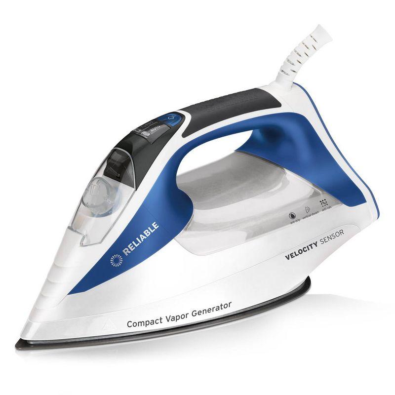 Reliable Corporation Reliable Velocity 1800W Home Steam Iron - Compact Vapor Generator Iron with Anodized Aluminum