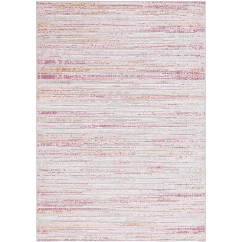 Cabana CBN502 Power Loomed Indoor/Outdoor Area Rug - Rust/Ivory - 5'3"x7'6" - Safavieh