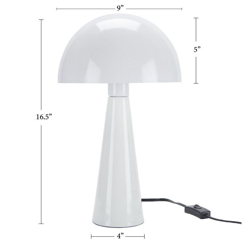 16" Mid-Century Modern Metal Mushroom Accent Table Lamp - Nourison