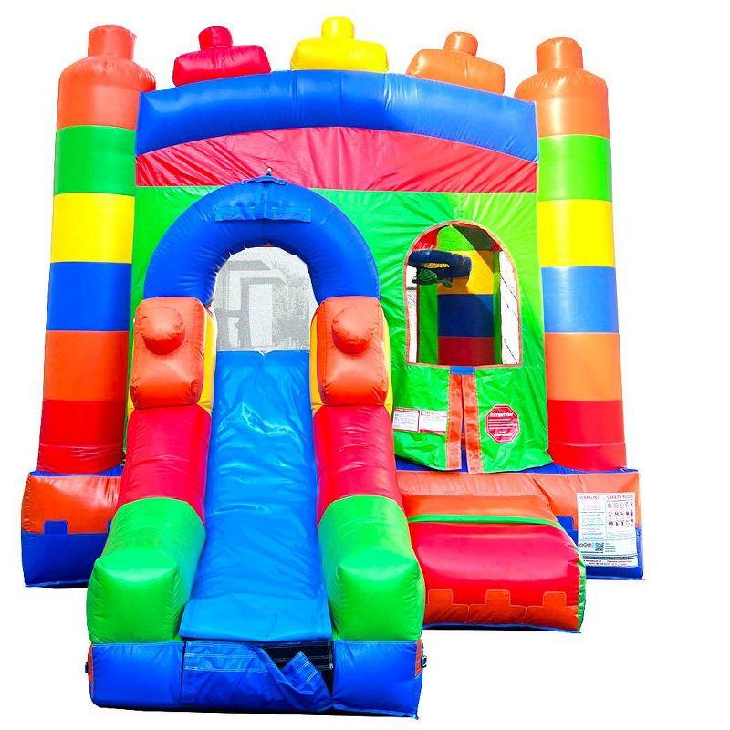 Colorful Vinyl Inflatable Bounce House with Slide