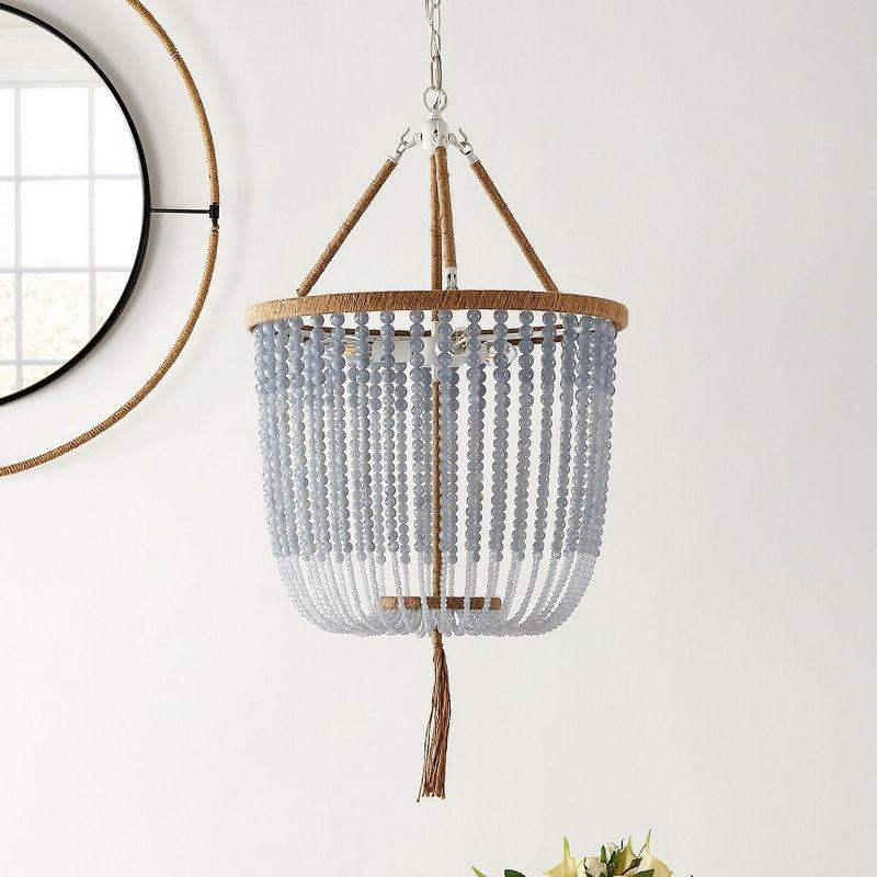 Angie Beads Pendant Lamp - LIT4476 - Blue - Safavieh