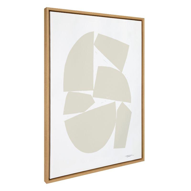 Kate and Laurel Sylvie Constructed I Neutral Framed Canvas by Statement Goods