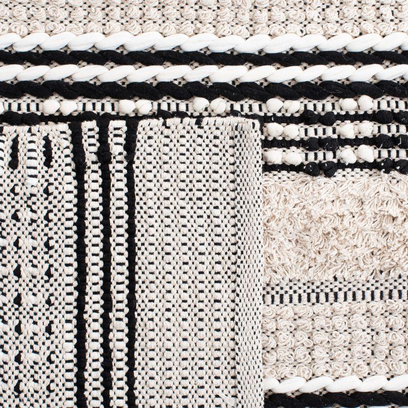 Natura NAT651 Hand Woven Area Rug - Beige/Black - 6'x6' - Safavieh.