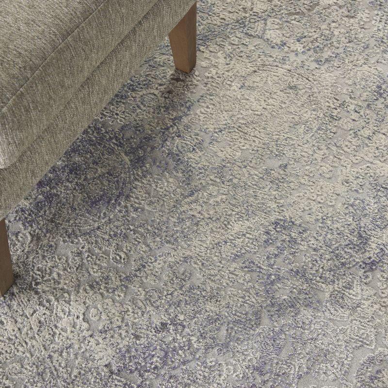 Nourison Rustic Textures Vintage Persian Indoor Area Rug Ivory Light Blue 3'11" x 5'11"