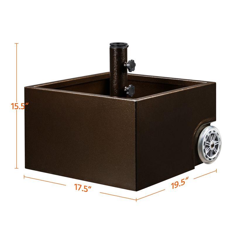 Arlmont & Co. Naiim 29 Lb. Steel Free Standing Umbrella Base with Wheels