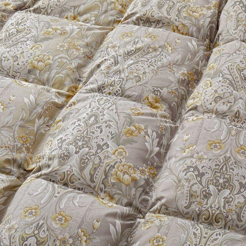 Lark Manor™ Iftekar All Season Paisley Floral Printed Vintage Goose Feather Down Comforter