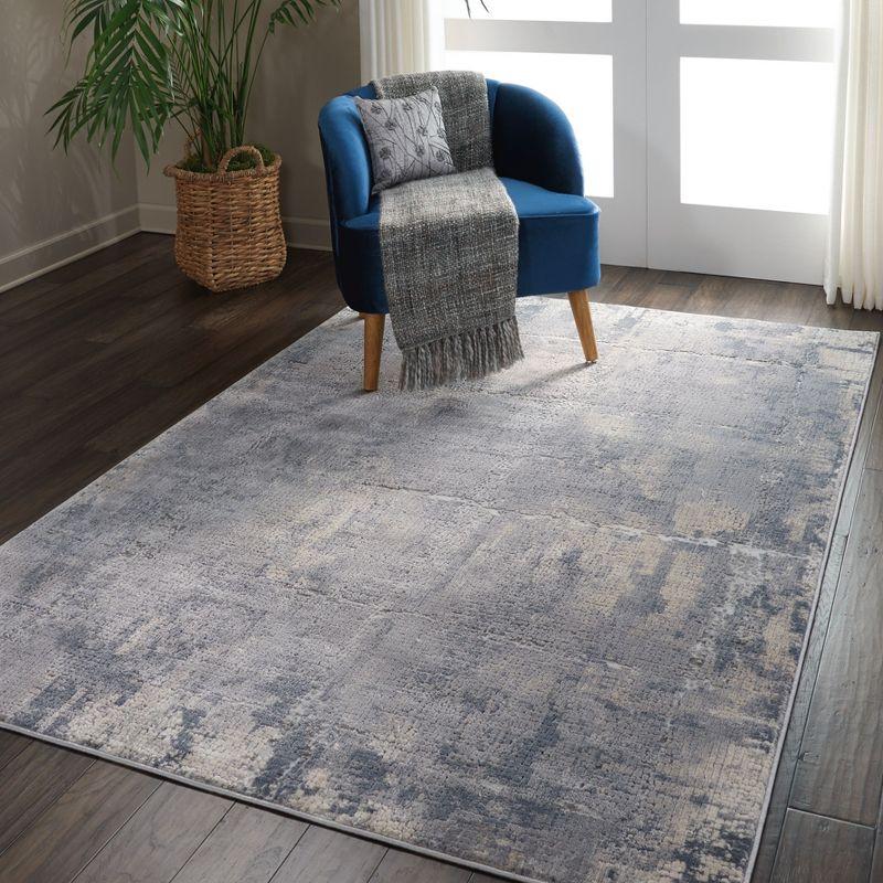 Nourison Rustic Textures Contemporary Indoor Area Rug Grey/Beige 5'3" x 7'3"
