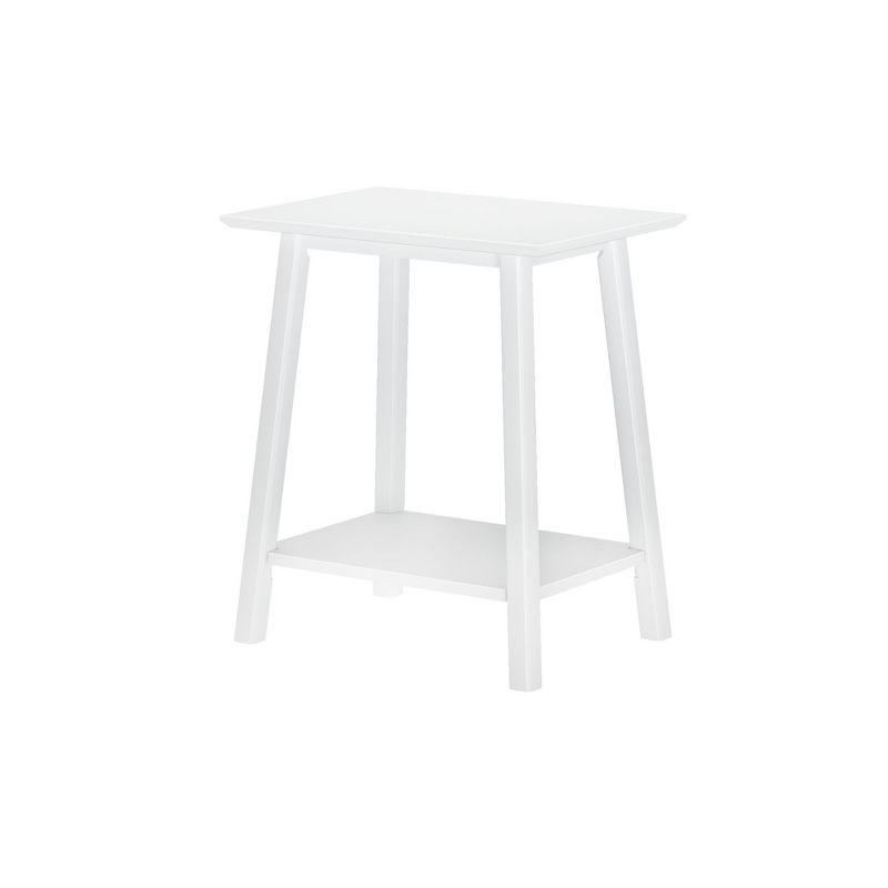 Plank+Beam Nightstand, Solid Wood Mid-Century Modern Bedside Table for Bedroom