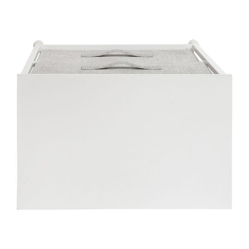 Flash Furniture Malone 2 Drawer Storage Stand with Wood Top & Fabric Pull Drawers