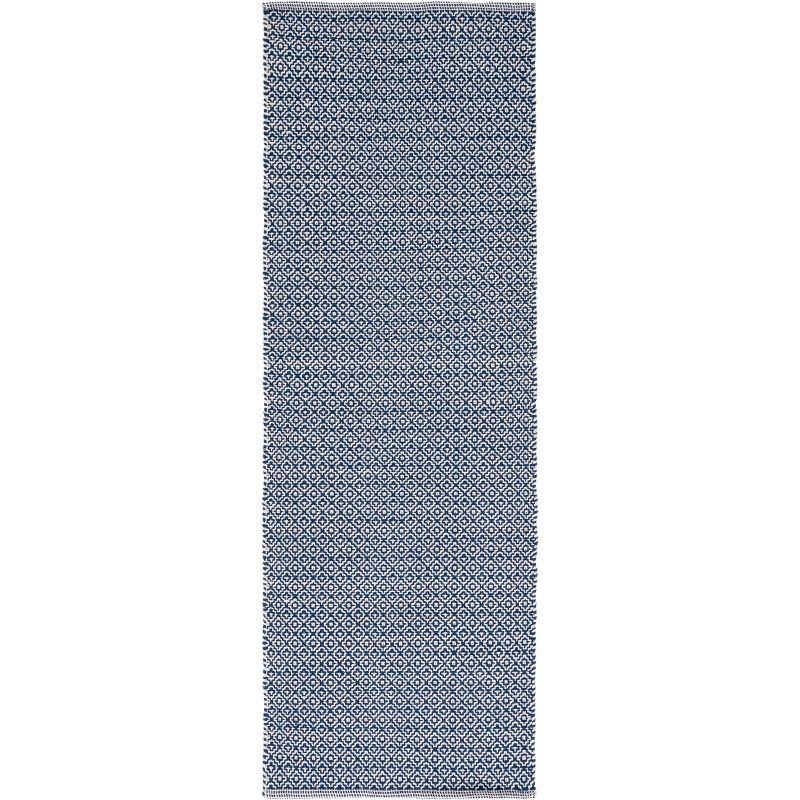 Montauk MTK717 Hand Woven Runner Rug - Ivory/Navy - 2'3"x7' - Safavieh.