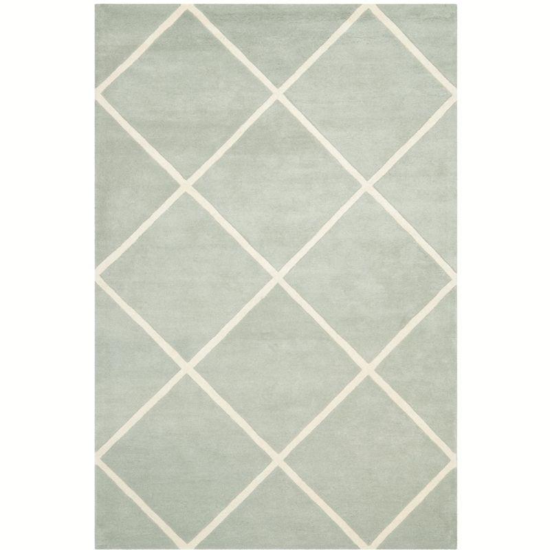 Chatham CHT720 Tufted Indoor Area Rug - Grey/Ivory - 6'x9' - Safavieh