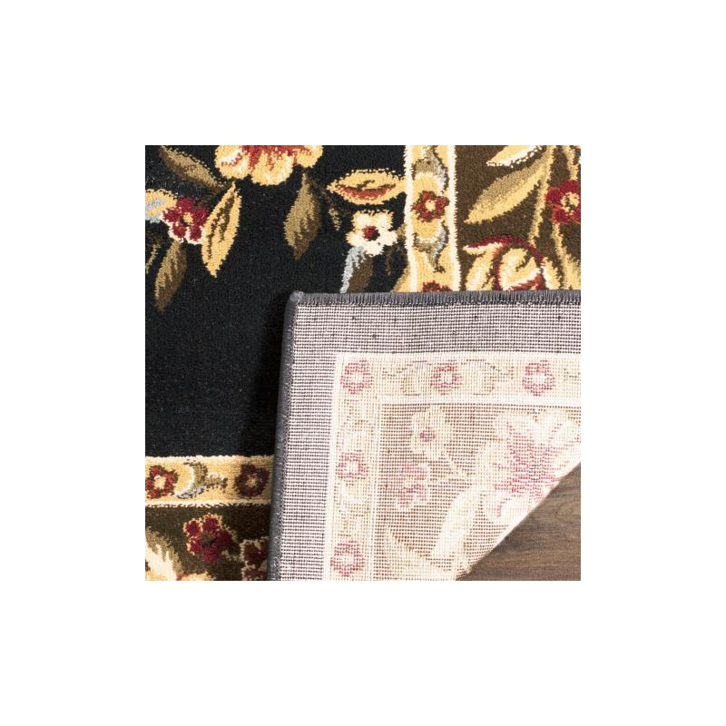 Lyndhurst LNH557 Power Loomed Runner Rug - Black/Brown - 2'3"x8' - Safavieh
