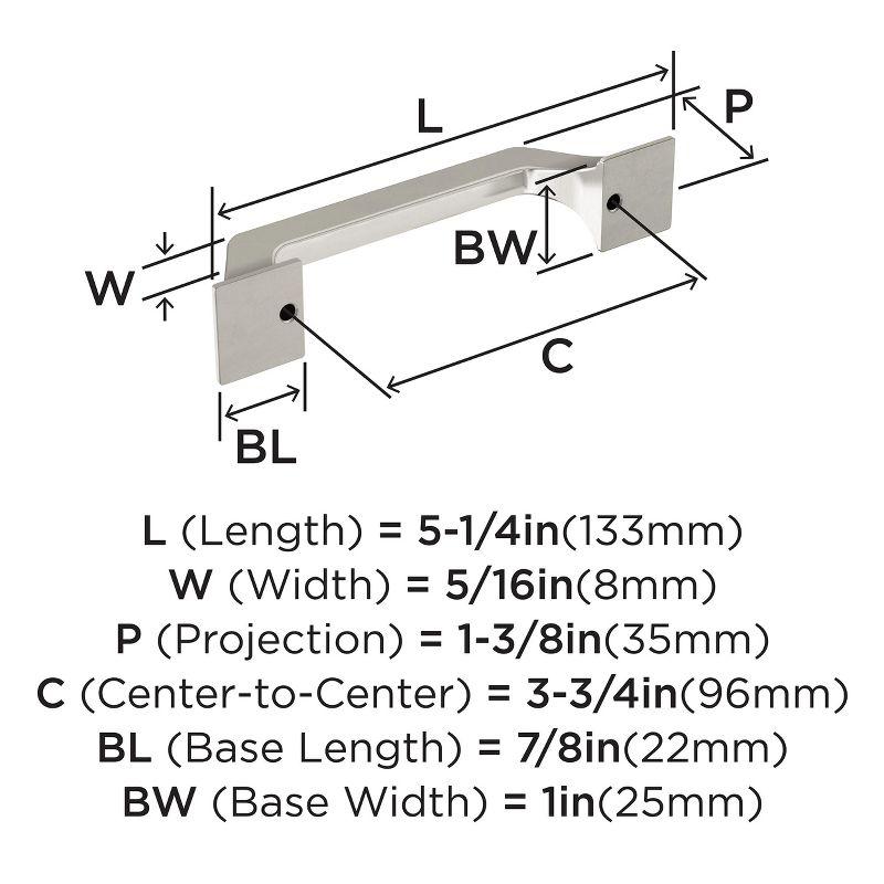 Satin Nickel 5.25" Brushed Cabinet Bar Pull