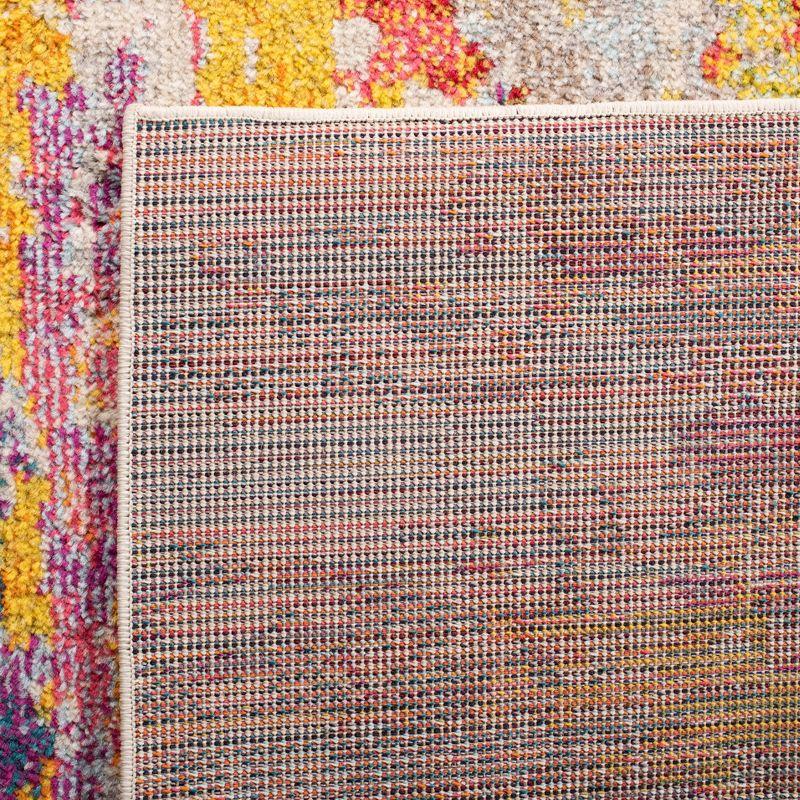 Madison MAD260 Power Loomed Area Rug - Beige/Yellow - 6'7"x6'7" - Safavieh.