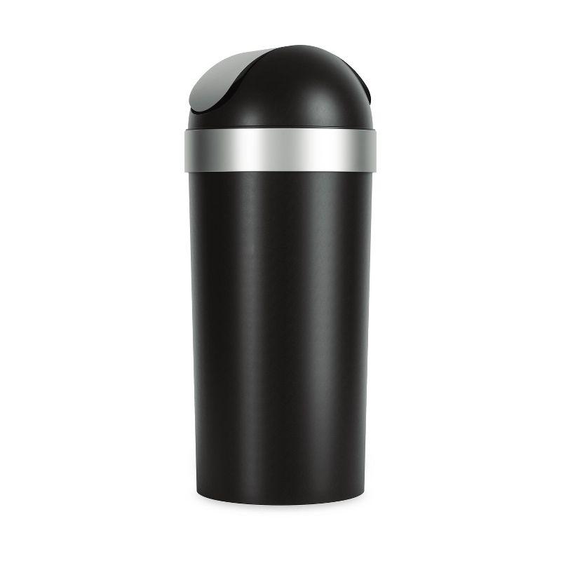 Umbra Venti Plastic Swing Top Kitchen Trash Can - 16 Gallons