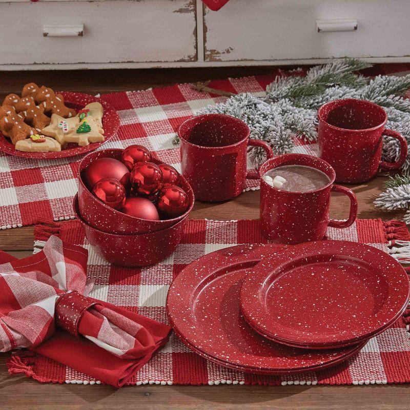 Park Designs Granite Red Enamelware Mug - Set of 4