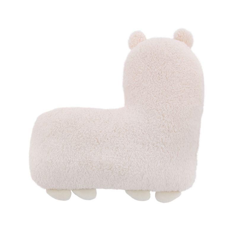 Little Love by NoJo Llama Shaped Plush Sherpa Decorative Pillow