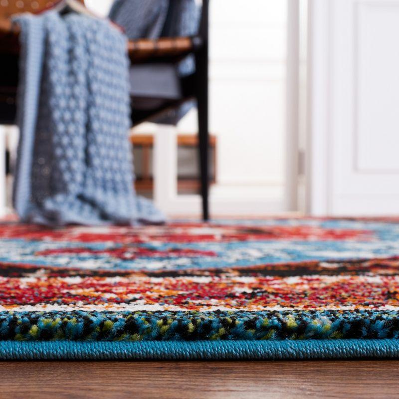 Vintage Hamadan VTH259 Power Loomed Area Rug - Red/Blue - 5'3"x7'6" - Safavieh.