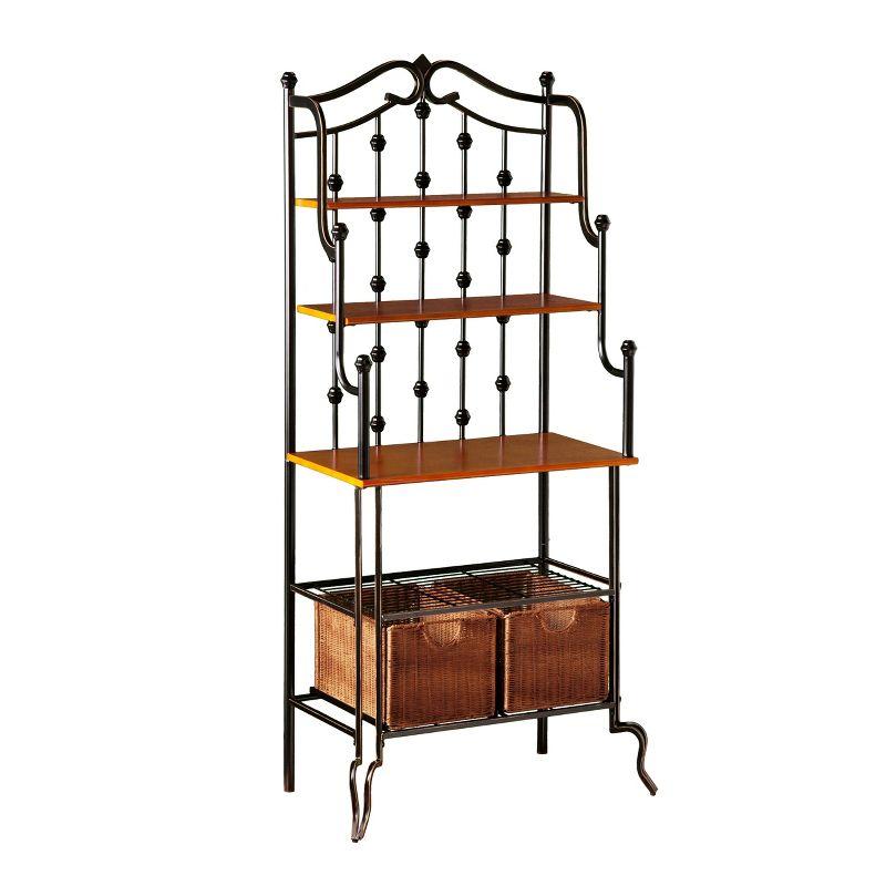 Saint Pierre Bakers Rack - KA0763 - Black/Brown - SEI