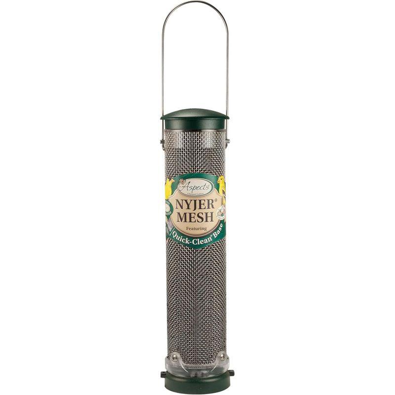 Spruce Green Stainless Steel Squirrel Resistant Tube Bird Feeder