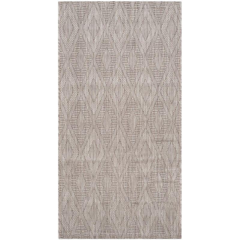 Courtyard CY8522 Power Loomed Indoor and Outdoor Accent Rug - Beige/Beige - 2'7"x5' - Safavieh