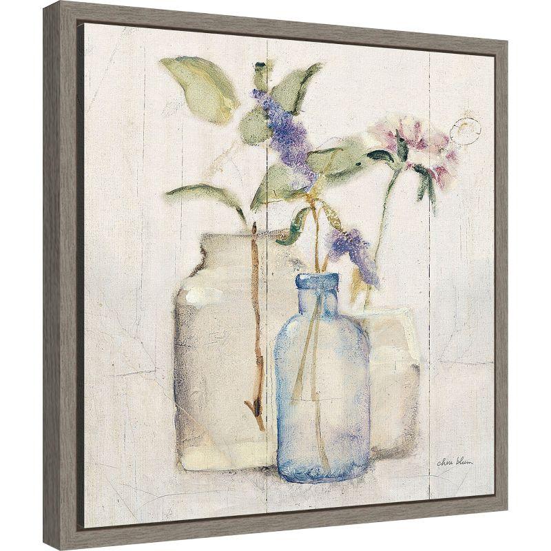 Amanti Art Blossoms on Birch I by Cheri Blum Canvas Wall Art Print Framed 16-in. x 16-in.