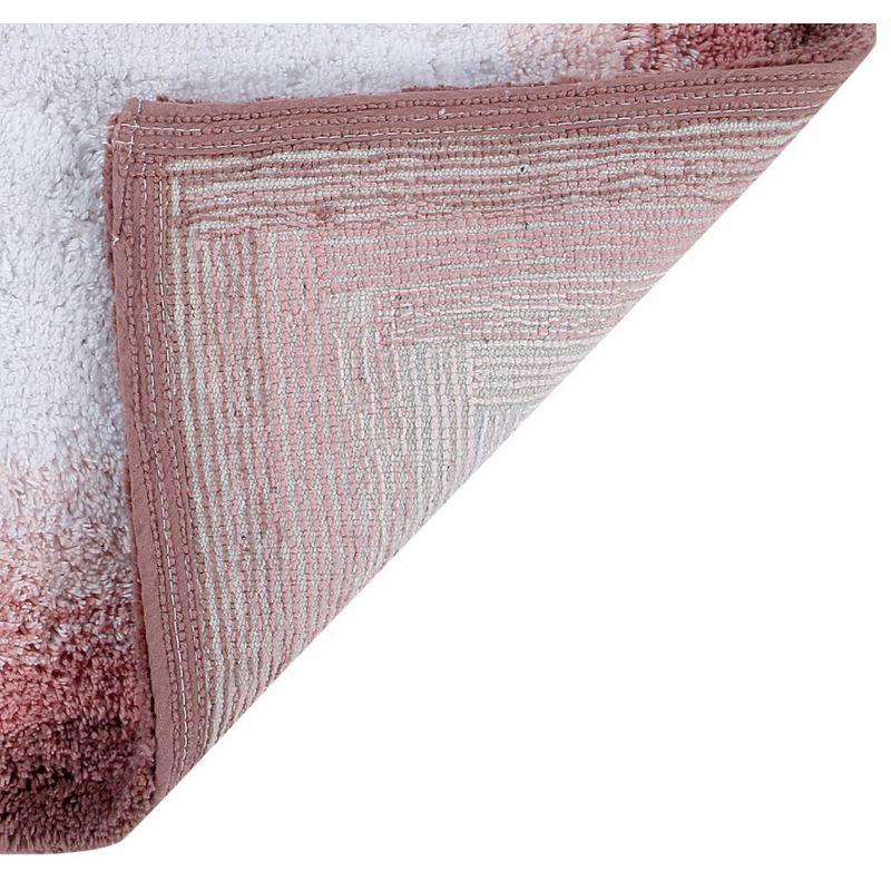 17"x24" Torrent Collection 100% Cotton Bath Rug Rose - Better Trends: Machine Washable, Tufted, Spray Latex Backing