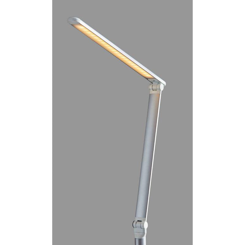 Lennox Floor Lamp (Includes LED Light Bulb) White - Adesso: Modern Standing Reading Light, ETL Listed, Touch Sensor