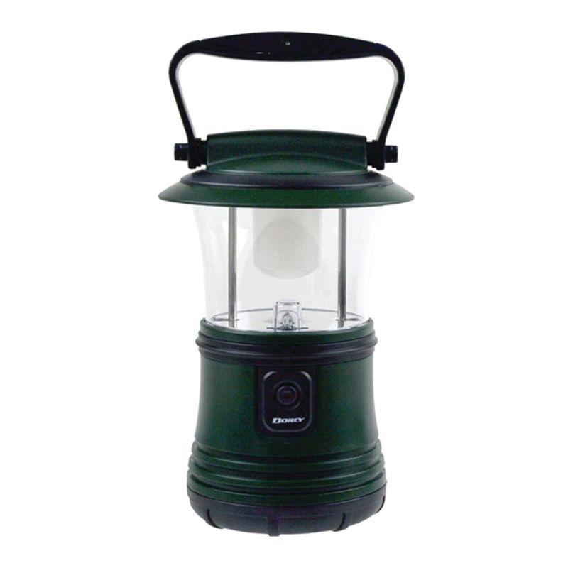 Green Plastic Waterproof Camping Lantern with Adjustable Handle