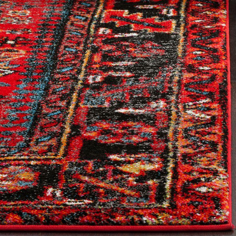 Vintage Hamadan VTH211 Power Loomed Area Rug - Red/Multi - 9'x9' - Safavieh.