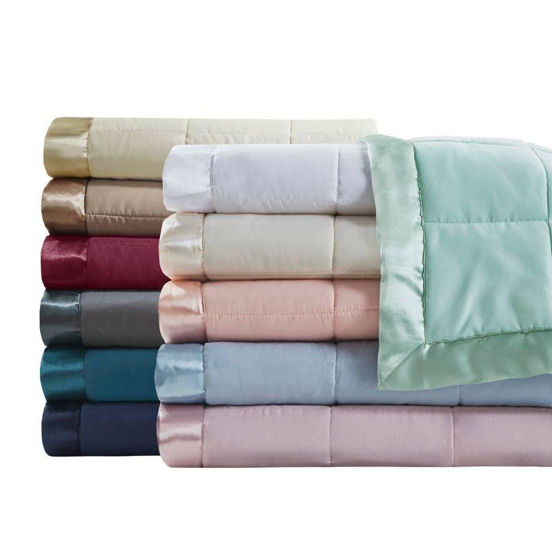 Madison Park Lightweight Down Alternative Blanket with Satin Trim