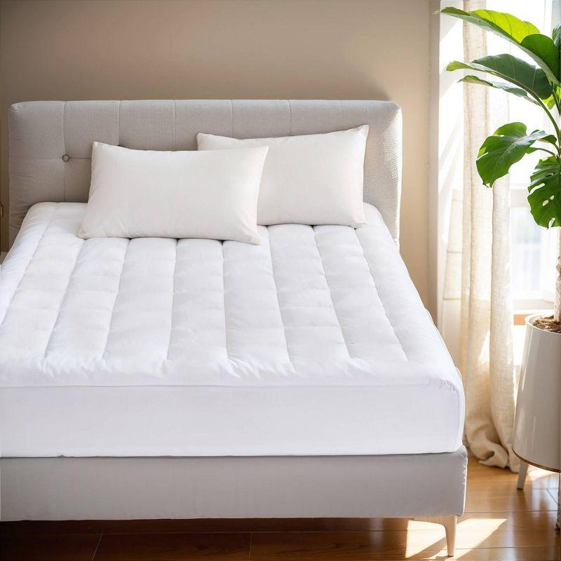 Heavenly Soft Overfilled Plush Hypoallergenic Down Alternative Waterproof Mattress Pad