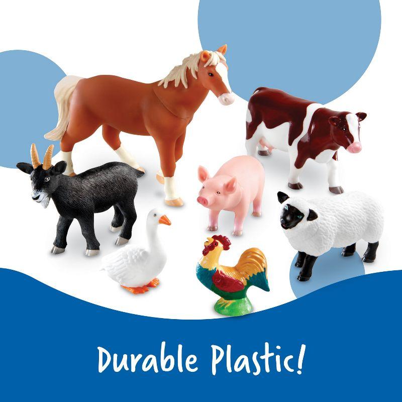 Learning Resources Learning Resources Jumbo Farm Animals, Set Of 7