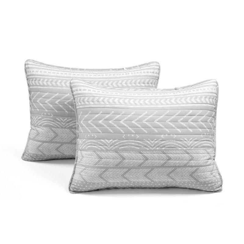 Hygge Geo Reversible Contemporary 3-Piece Quilt Set