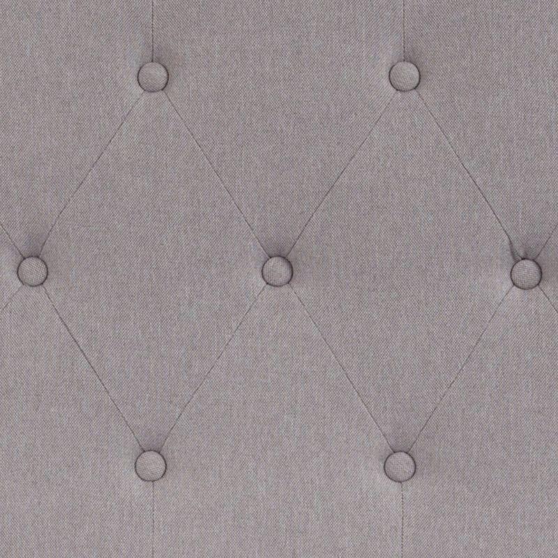 Flash Furniture Cambridge Tufted Upholstered Twin Size Headboard in Light Gray Fabric