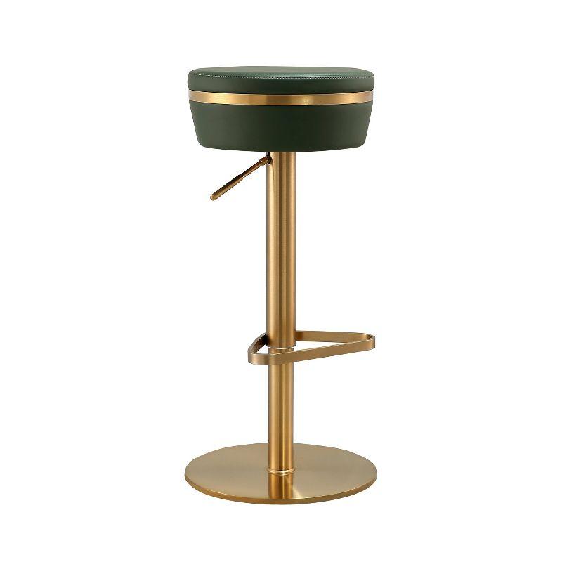 Astro Performance Vegan Leather Adjustable Stool Green Adjustable