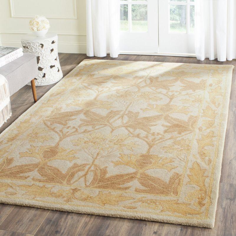 Antiquity Oriental Handmade Tufted Wool Beige Area Rug