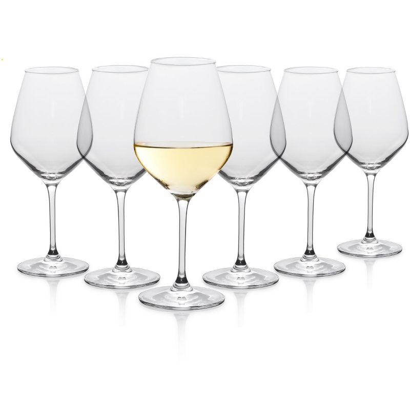 Table 12 Red Wine Glasses, Lead-Free Crystal, Break Resistant (Set of 6)