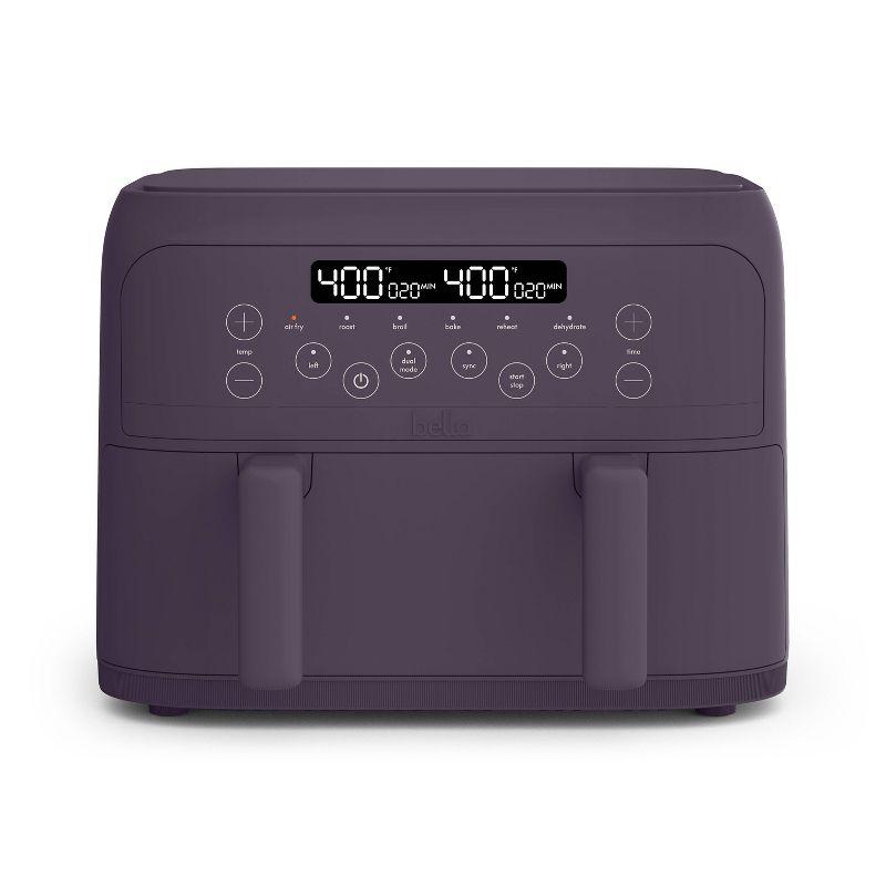 bella 4qt TriZone Air Fryer Plum