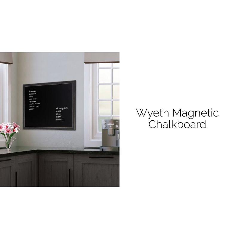 Wyeth Gray Framed Magnetic Chalkboard 13" x 26"