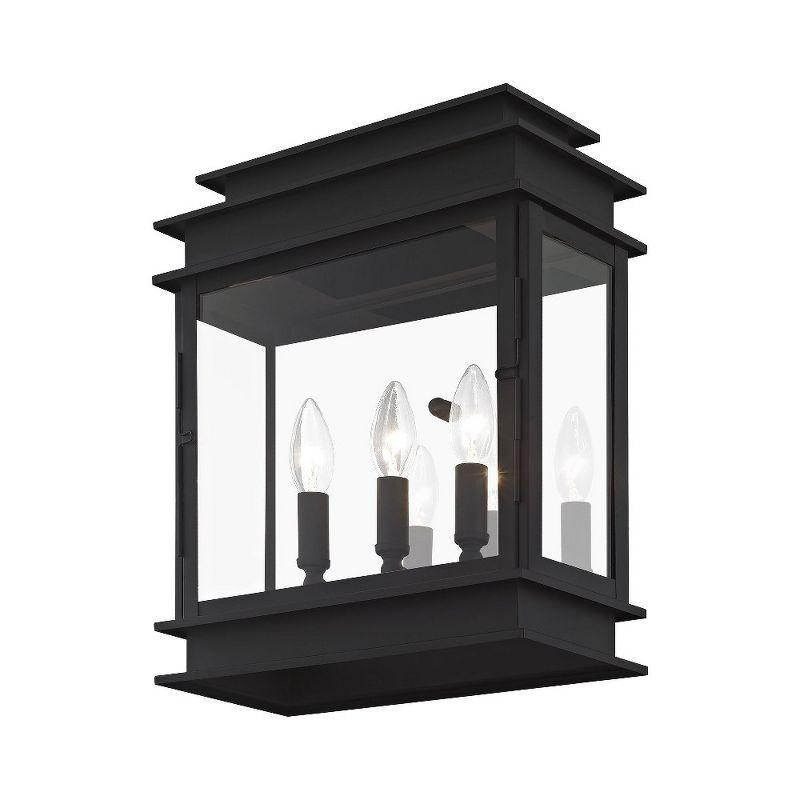 Livex Lighting Princeton 3 - Light Wall Light in  Black