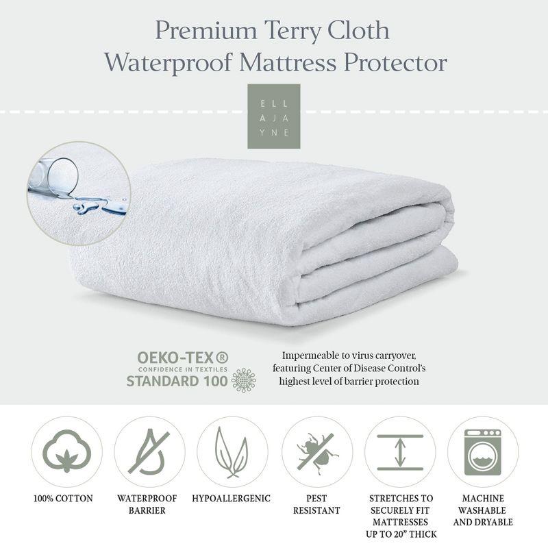 Premium Terry Cloth Waterproof Mattress Protector