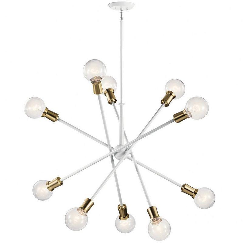 Armstrong 53.5" 10 Light Chandelier in Chrome