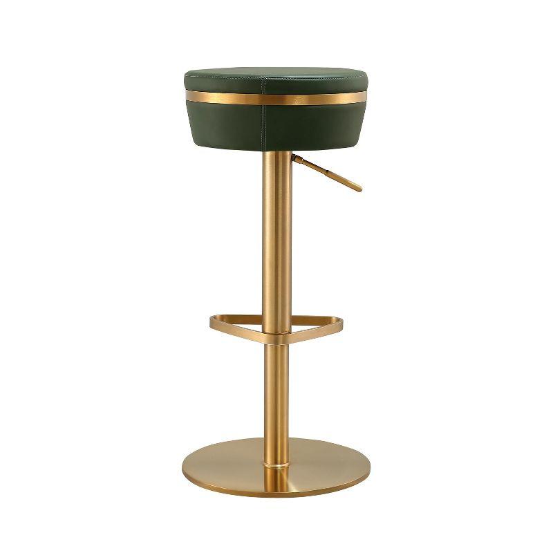 Astro Performance Vegan Leather Adjustable Stool Green Adjustable