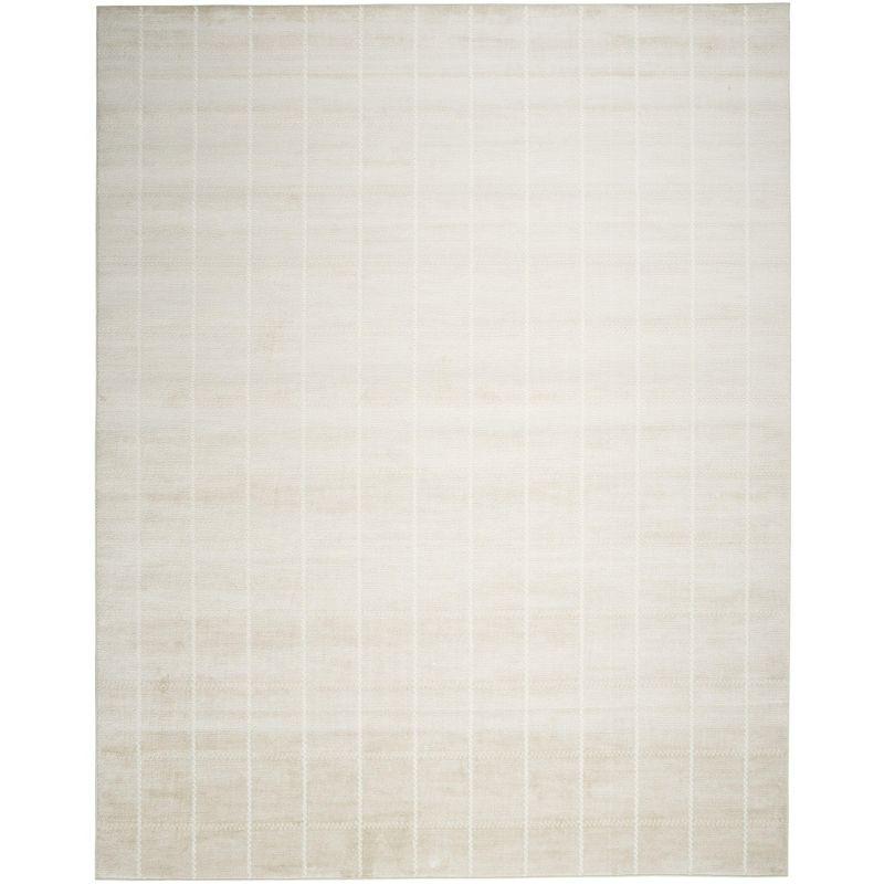 Nourison Serenity Home Contemporary Indoor Area Rug Ivory 5'3" x 7'3"