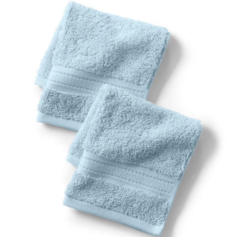 Oversized Dusty Blue Cotton Washcloth Set