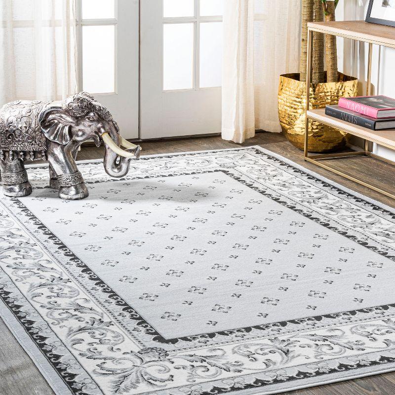 Acanthus French Border Area Rug - JONATHAN Y