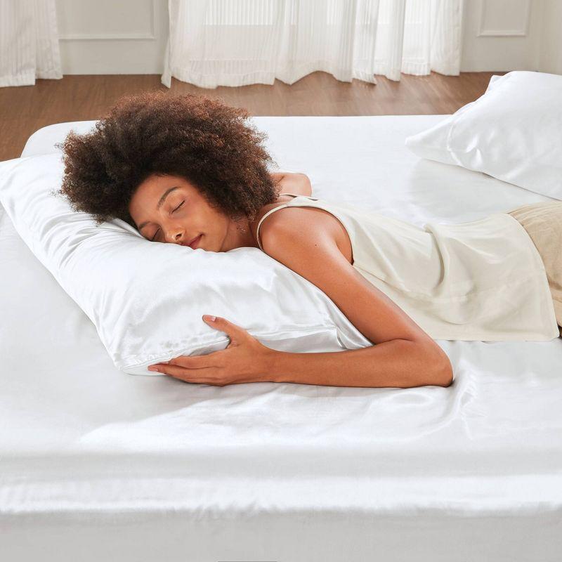 Madison Park Essentials Satin Luxury 2PC Pillowcases (Set of 2)