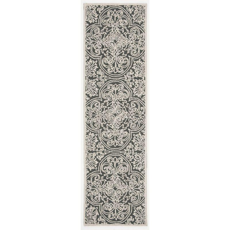Trace TRC101 Hand Tufted Runner Rug - Dark Grey/Light Grey - 2'3"x10' - Safavieh.